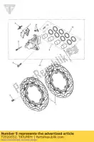 T2020532, Triumph, étrier de frein avant droit triumph sprint gt sprint st 208167 > 1050 2005 2006 2007 2008 2009 2010 2011 2012 2013, Nouveau