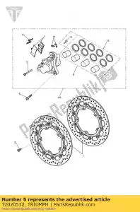 triumph T2020532 pinza de freno delantero derecho - Lado inferior