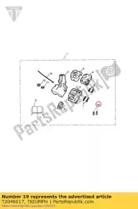 triumph T2046017 kabel zatrzaskowy czarny - Dół