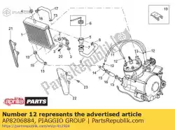 Aquí puede pedir clip de manguera d8 de Piaggio Group , con el número de pieza AP8206884: