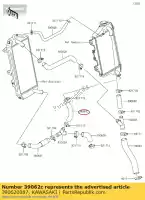 390620087, Kawasaki, refroidissement par tuyau kx450d6f kawasaki  klx kx 450 2006 2007 2008 2009 2010 2011 2012 2013 2014 2015 2016 2017 2018 2019 2020 2021, Nouveau