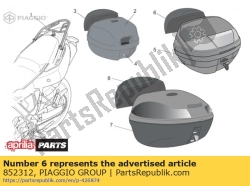 Aprilia 852312, Poduszka na siedzisko city-35l, OEM: Aprilia 852312