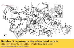 Qui puoi ordinare etichetta, fusibile da Honda , con numero parte 38215MK3671: