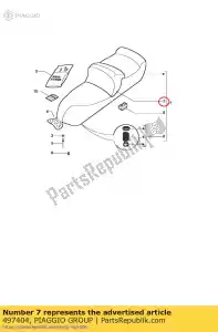 Piaggio Group 497404 sedile posteriore - Il fondo