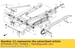 Qui puoi ordinare segnare la muff muff con attenzione da Honda , con numero parte 87504463720: