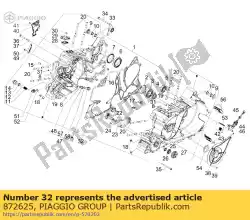 Qui puoi ordinare guarnizione semicarter mm 0,3 da Piaggio Group , con numero parte 872625: