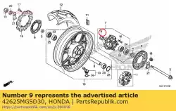 Ici, vous pouvez commander le col b, rr. Distance de roue auprès de Honda , avec le numéro de pièce 42625MGSD30: