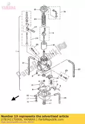 wasmachine, schroefstop van Yamaha, met onderdeel nummer 278141170000, bestel je hier online: