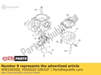 AP8106500, Aprilia, jet inattivo, Nuovo