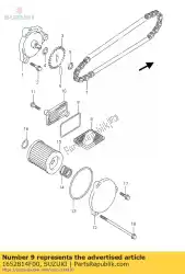 Here you can order the o-ring,oil stra from Suzuki, with part number 1652814F00: