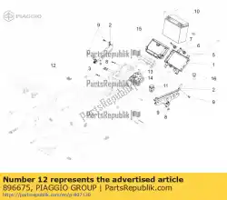 Tutaj możesz zamówić wspornik wi? Zki przewodów od Piaggio Group , z numerem części 896675: