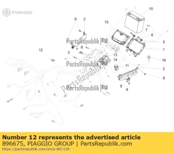 Aprilia 896675, Wiring harness support, OEM: Aprilia 896675