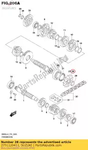 Suzuki 2751120411 piñón, motor - Lado inferior