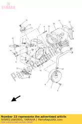 Aquí puede pedir tubo, respiradero 1 de Yamaha , con el número de pieza 5HWE11660000: