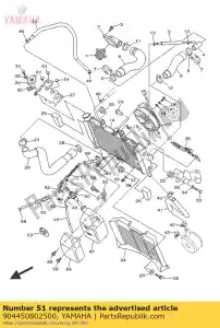 yamaha 904450802500 tuyau (l880) - La partie au fond