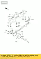 230071354, Kawasaki, lente-comp, farol, l kvf400-c kawasaki kvf 400 2000 2001 2002, Novo