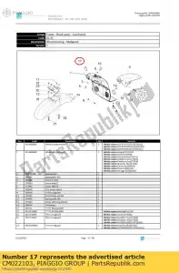 Piaggio Group CM022103 cover - Bottom side