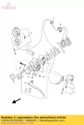 Ici, vous pouvez commander le interrupteur, poignée 4 auprès de Yamaha , avec le numéro de pièce 1WDH39720000: