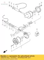 3560347261, Suzuki, Lâmpada assy, ??fr tu suzuki gn  gn250 gn250e 250 , Novo