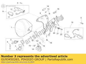 Piaggio Group GU93450265 lampe h9 12v-65w - La partie au fond