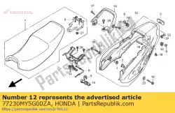 Aqui você pode pedir o conjunto de capuz, rr. (wl) * tipo1 em Honda , com o número da peça 77230MY5G00ZA: