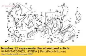 Honda 64460MAT000ZG zestaw maskownic, r. ni?szy (wl) * - Dół