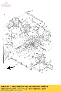 Yamaha 4BR149002200 carburador assy - Lado inferior