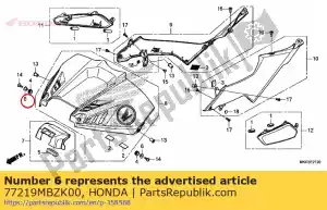 honda 77219MBZK00 kraag, achterlichtmontage - Onderkant