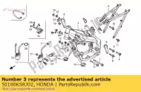 50100KSRJ02, Honda, frame body comp honda cr  r cr125r 125 , New