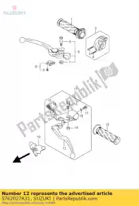 suzuki 5762027A31 hendel, koppeling - Onderkant