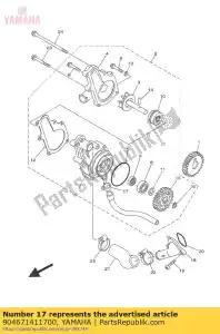 yamaha 904671411700 clip (mg5) - La partie au fond