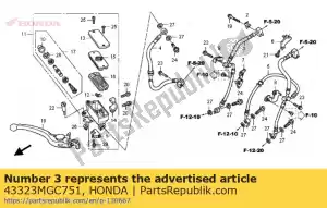 Honda 43323MGC751 tubo flessibile a, brk s - Il fondo