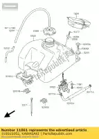 11061S002, Kawasaki, junta ksf400-a1 kawasaki kfx 400 2004 2005 2006, Novo