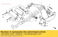 18330KZ3700, Honda, silencer comp. honda cr  r crm mk i cr250r 250 , Novo