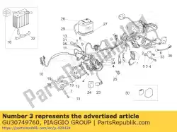 Here you can order the plate from Piaggio Group, with part number GU30749760: