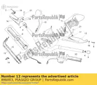 896003, Piaggio Group, Consegna della trasmissione del gas aprilia  dorsoduro zd4tv000, zd4tv001, zd4tva00, zd4tva01, zd4tvc00,  1200 2010 2011 2012 2013 2016, Nuovo