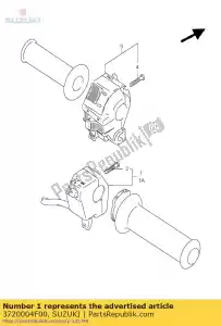 suzuki 3720004F00 interruptor, alça, r - Lado inferior