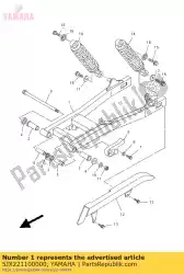 Aquí puede pedir brazo trasero comp. De Yamaha , con el número de pieza 5JX221100000: