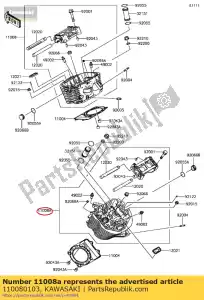 kawasaki 110080103 head-comp-cylinder vn900b6f - Bottom side