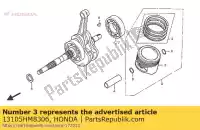 13105HM8306, Honda, pistone (o. 1.00) honda trx250ex sporttrax sportrax trx250x trx250tm trx250tm1 250 , Nuovo