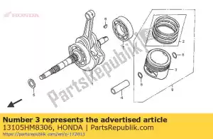 Honda 13105HM8306 pistone (o. 1.00) - Il fondo