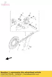 Aquí puede pedir remschijf voor de Yamaha , con el número de pieza 1D0F582T0000: