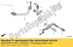 Ici, vous pouvez commander le broche comp., rr. Frein auprès de Honda , avec le numéro de pièce 46505MCA780: