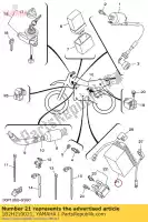 1B2H210021, Yamaha, Conjunto de bateria (gt4l yamaha ttr125lwe 125 , Novo