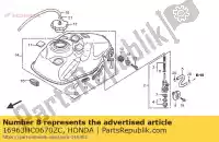 16963HC0670ZC, Honda, alavanca, combustível c * nh1 * honda trx300ex fourtrax sporttrax sportrax 300 , Novo