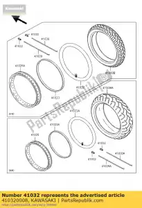 kawasaki 410320008 mamelon à rayons bn125a8f - La partie au fond