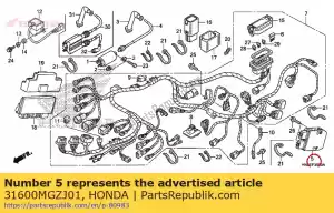 Honda 31600MGZJ01 retificador assy., regulador - Lado inferior