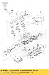 Aquí puede pedir soporte, caja de aire de Triumph , con el número de pieza T1241180: