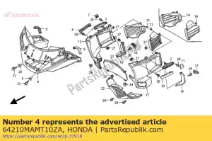 Honda 64210MAMT10ZA conjunto de carenado (wl) * tipo17 - Lado inferior