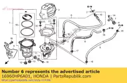 Aqui você pode pedir o nenhuma descrição disponível no momento em Honda , com o número da peça 16960HP6A01: